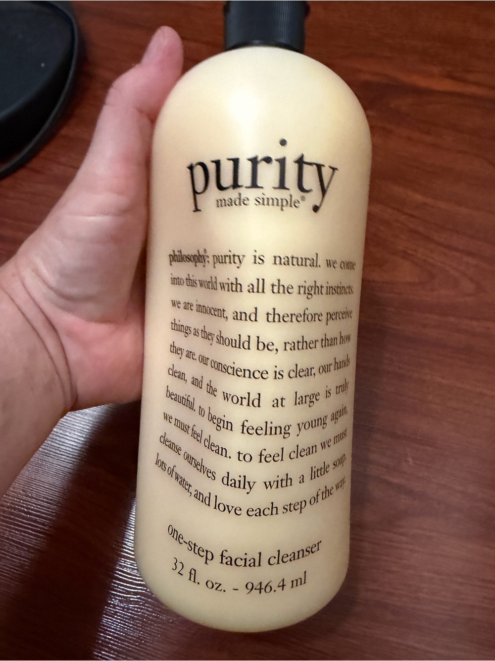 Philosophy Purity Made Simple One-Step Facial Cleanser 32 oz Super Size NEW
